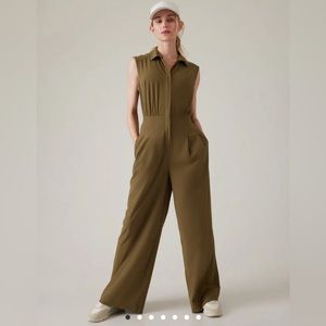 NWT Athleta Brooklyn Heights Wide Leg Jumpsuit